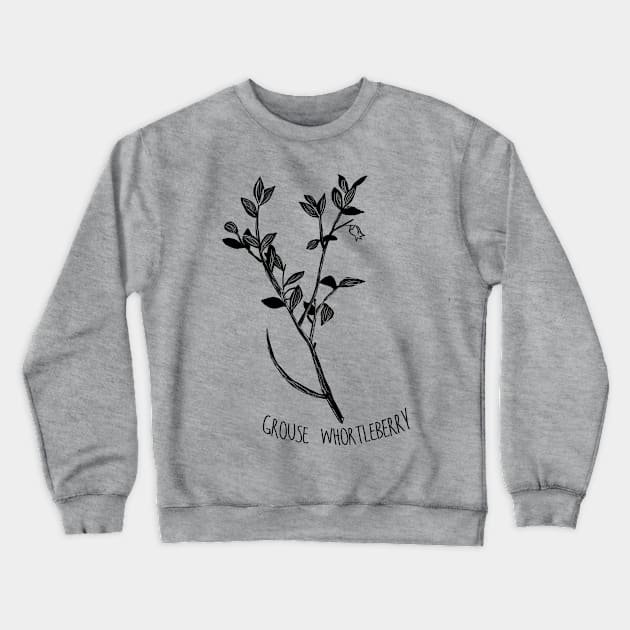 Grouse Whortleberry Crewneck Sweatshirt by lilydlin